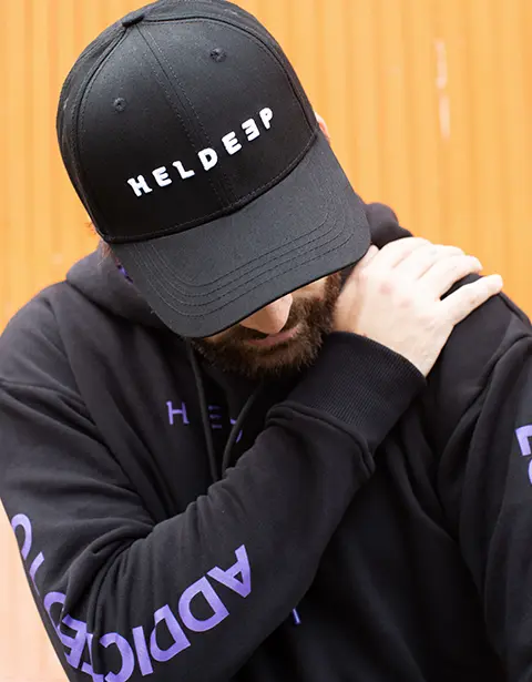 Oliver Heldens wearing OH Collection apparel
